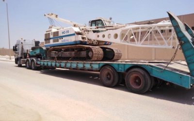 Delivery Soilmec HC 70 – BH8 to Egydrill to participate in the quay of New Damietta Port