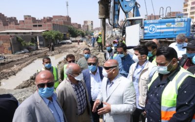 وزير النقل يتفقد أعمال تنفيذ المشروع المتكامل لتطوير الطريق الدائري حول القاهرة